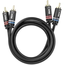 ELE14001M Element-Hz™ Universal Dual RCA Cable (1 Meter / 3.28ft)