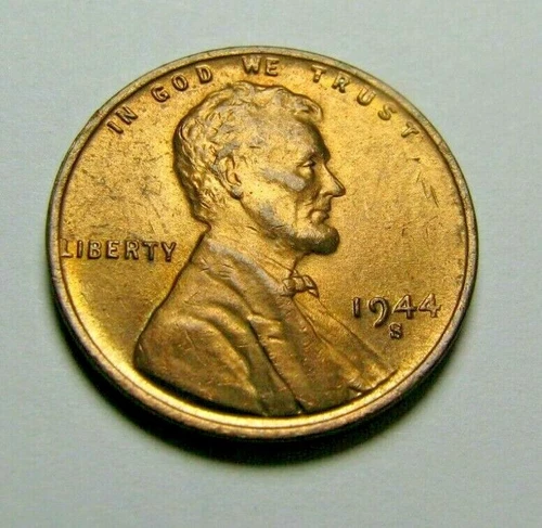 1944-S  About Uncirculated Lincoln Cent