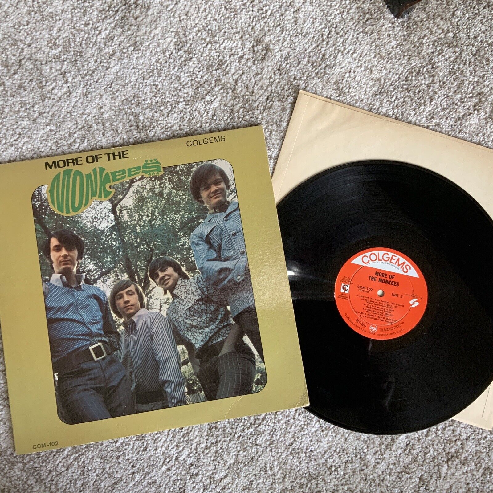 LP ALBUM - MORE OF THE MONKEES - COM-102 GOOD TO VERY GOOD