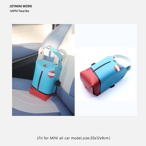 Car Leather Tissue Box Car Hanging tissue bag Auto Organizer For Mini Cooper - Picture 21 of 35