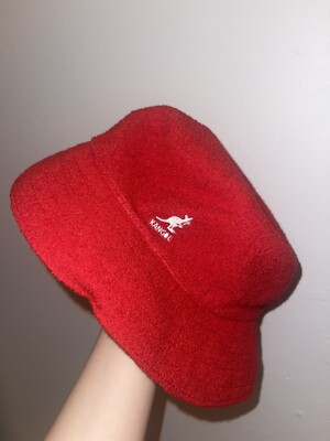 100% AUTHENTIC KANGOL BERMUDA BUCKET HAT IN RED UNISEX