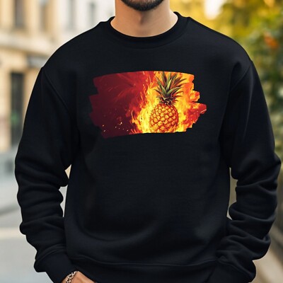 Pineapple On Fire Sweatshirt Cosy And Perfect For Any Occasion S To 4XL