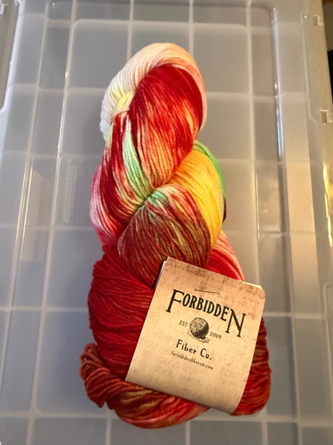 FORBIDDEN FIBER CO. GLUTTONY SOCK YARN “COMING TO AMERICA”