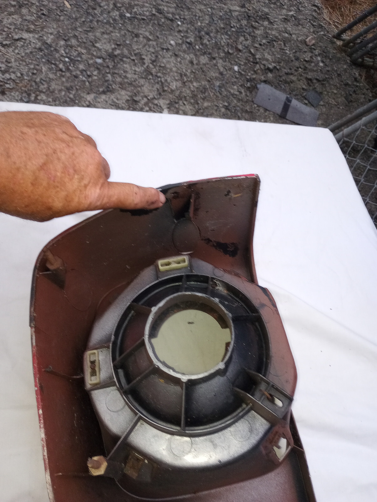 CHEVY MONZA HEADER PANEL RED ORIG CHEVROLET