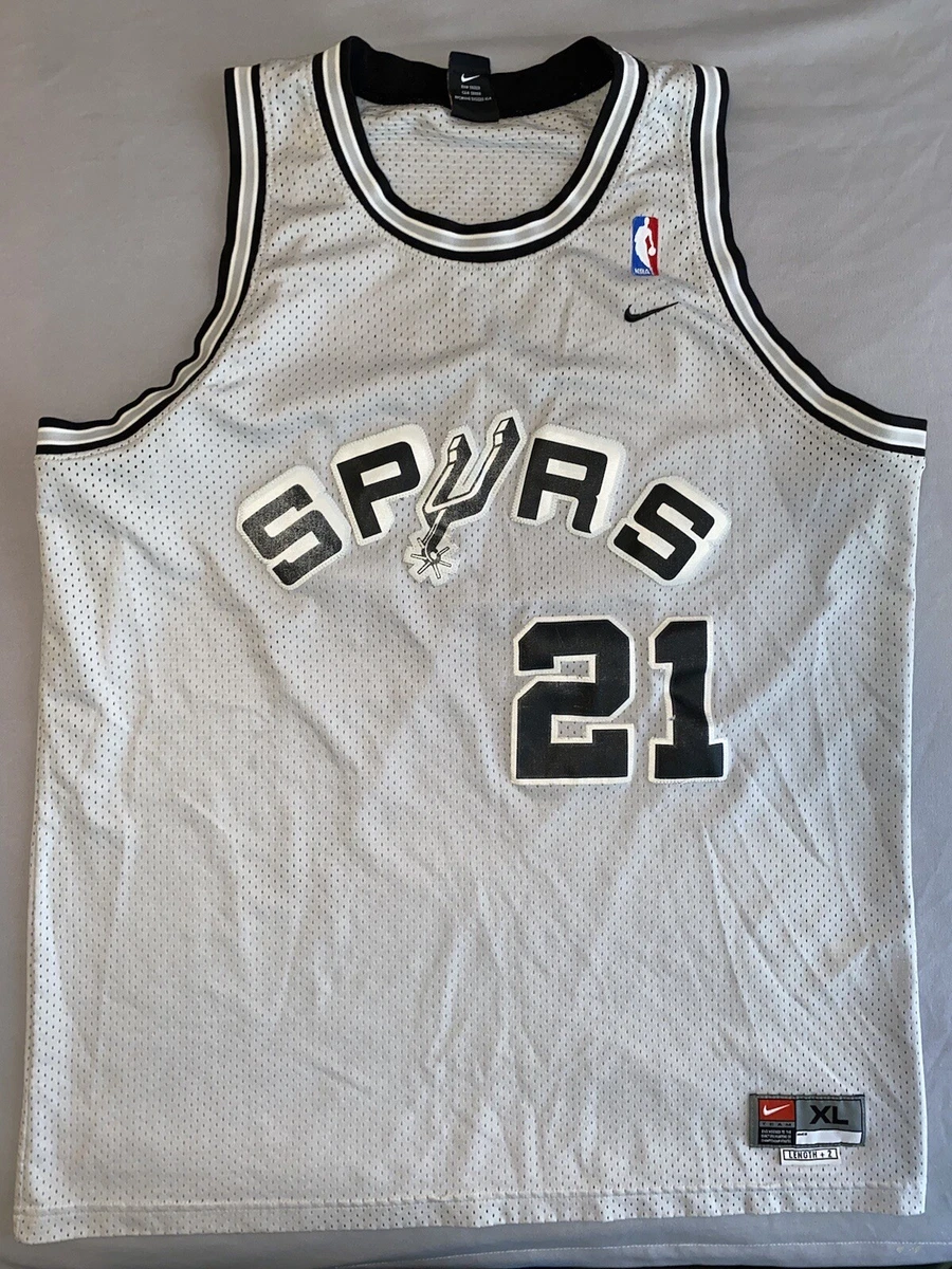 Vintage Tim Duncan San Antonio Spurs Jersey Mens XXL 2XL Reebok NBA Plaid  RARE