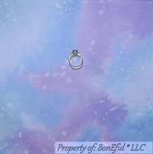 BonEful Fabric FQ Cotton Quilt Purple Blue Sky Cloud Water Color Blender Texture