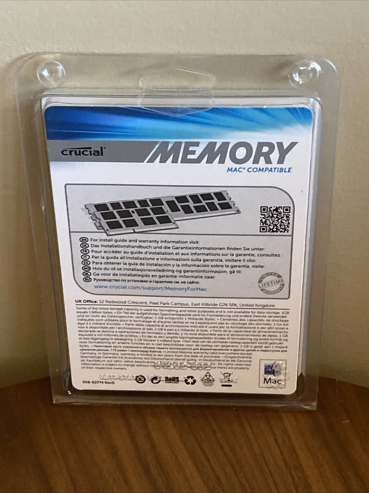 NEW UNOPENED Crucial 4GB Kit (2x2GB) DDR3L 1066Mhz SODIMM Memory RAM For Mac - Image 3 of 3