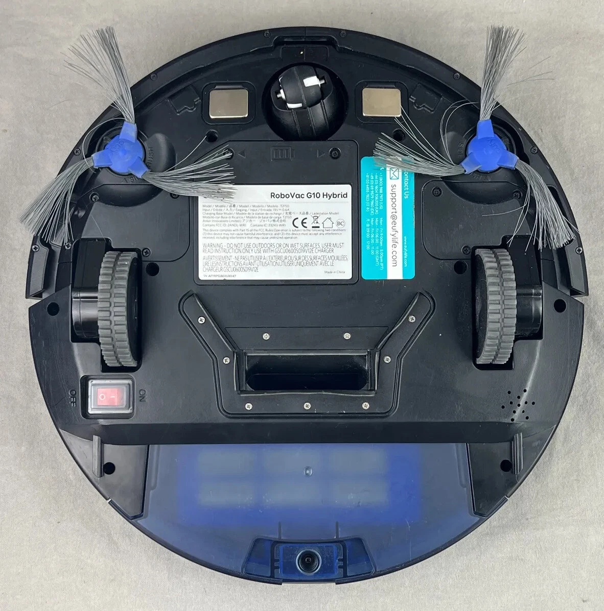 eufy RoboVac G10 Hybrid T2150 Vacuum Cleaner And Mopping Robot WiFi Enabled USED