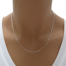 925 Sterling Silver Diamond Cut Snake Chain 020 Gauge 0.8mm 14/16/18/20/22/24"