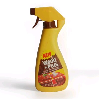Vintage 1979 Wood Plus All-purpose Polishing Cleaner Movie Prop Half Full