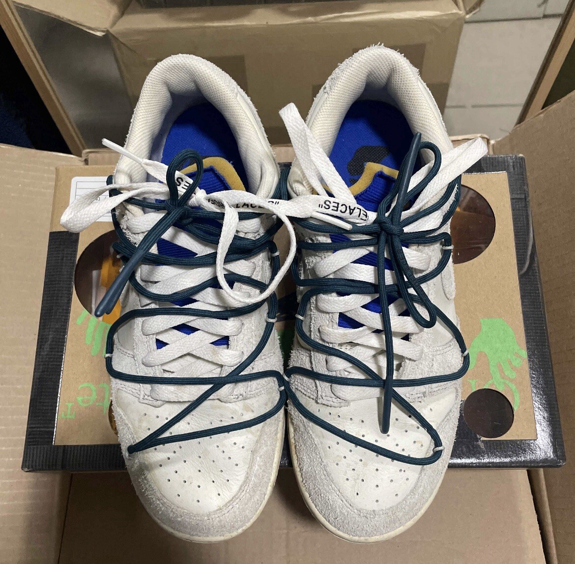 OFF WHITE X NIKE Taglia 8 Nike Off White x Dunk Low Lotto 16 di 50