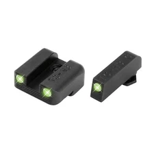 TRUGLO Tritium Night Sight Set Fits Glock 42/43 Snag-Resistant Steel Green