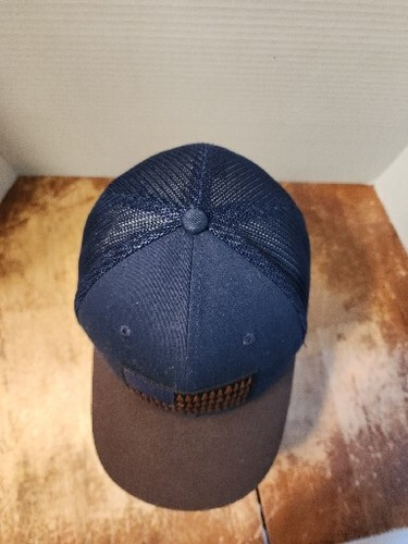 Navy Blue Fitted Columbia Hat Cap FlexFit Stars and Pine Trees Outdoor OSFM - Picture 2 of 6