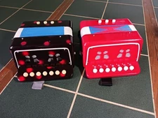 2x Kids Accordion Key Mini Accordions Instrument ,Toy Accordions