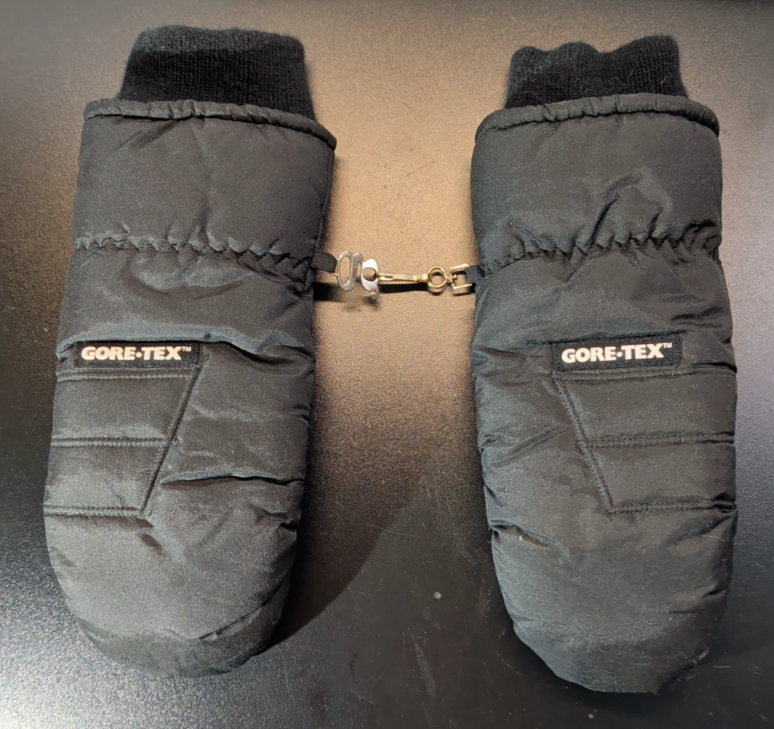 Grandoe Men's Small Black Gore-Tex Snow Ski Mittens Winter Adult