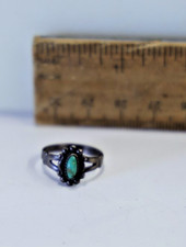 Vintage Sterling Native American Turquoise Ring 2.2 Grams Size 6