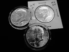SILVER KENNEDY HALF DOLLARS LOT OF THREE  90% SILVER ONE+ OZ OF SILVER