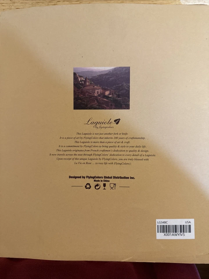 Flying Colors Laguiole 34 件套平底套装木制储物盒 — 第 3/3 张图片