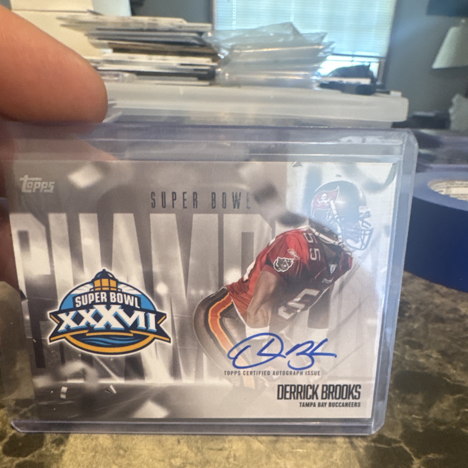 Topps 2026 Flagship Derrick Brooks Buccaneers Super Bowl XXXVII Auto SBCS-DBR