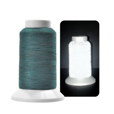 Reflective Embroidery Machine Thread 1000M 1093Y Each Spool Teal