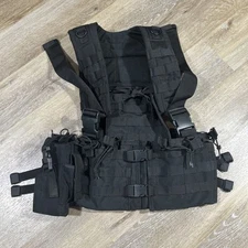 Tactical Chest Rig Vest Armor Carrier Plate Carrier Airsoft Molle Black