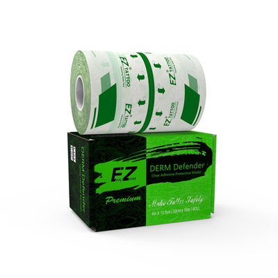 #ad Eztat2 Ez Derm Defender Roll Tattoo Aftercare Waterproof Bandage 4 Inch X 10.9 $33.97