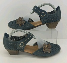 Reiker Mary Jane Shoes 43753-14 Blue Women’s Anti Stress UK Size 6/EU 40