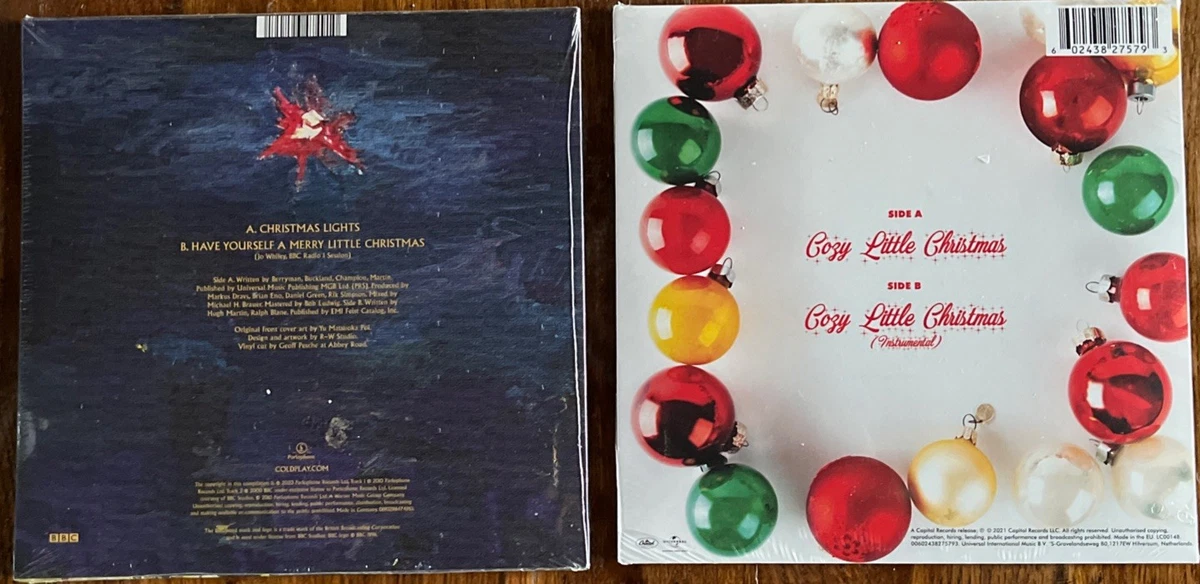 COLDPLAY - Christmas Lights / Katy Perry - Cozy Little Christmas Vinyl (7")