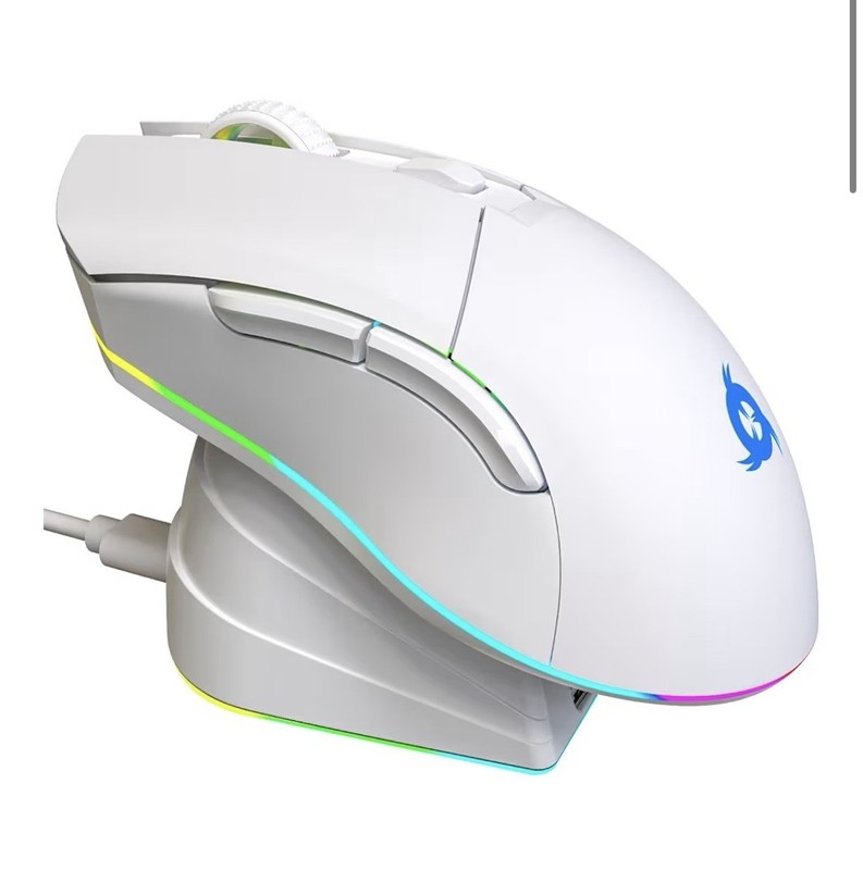 KLIM Blaze Pro Rechargeable Wireless Gaming Mouse with Charging Dock RGB