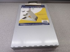 Saunders Recycled Aluminum Silver Clipboard Dual Double Storage 00245  flaws