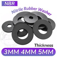 Solid NBR Nitrile Rubber Washer 3-5mm Thickness pick own size 10mm-66mm Diameter