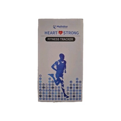Fitness Tracker My Online Fitness Heart Strong Running New In Box Black Color