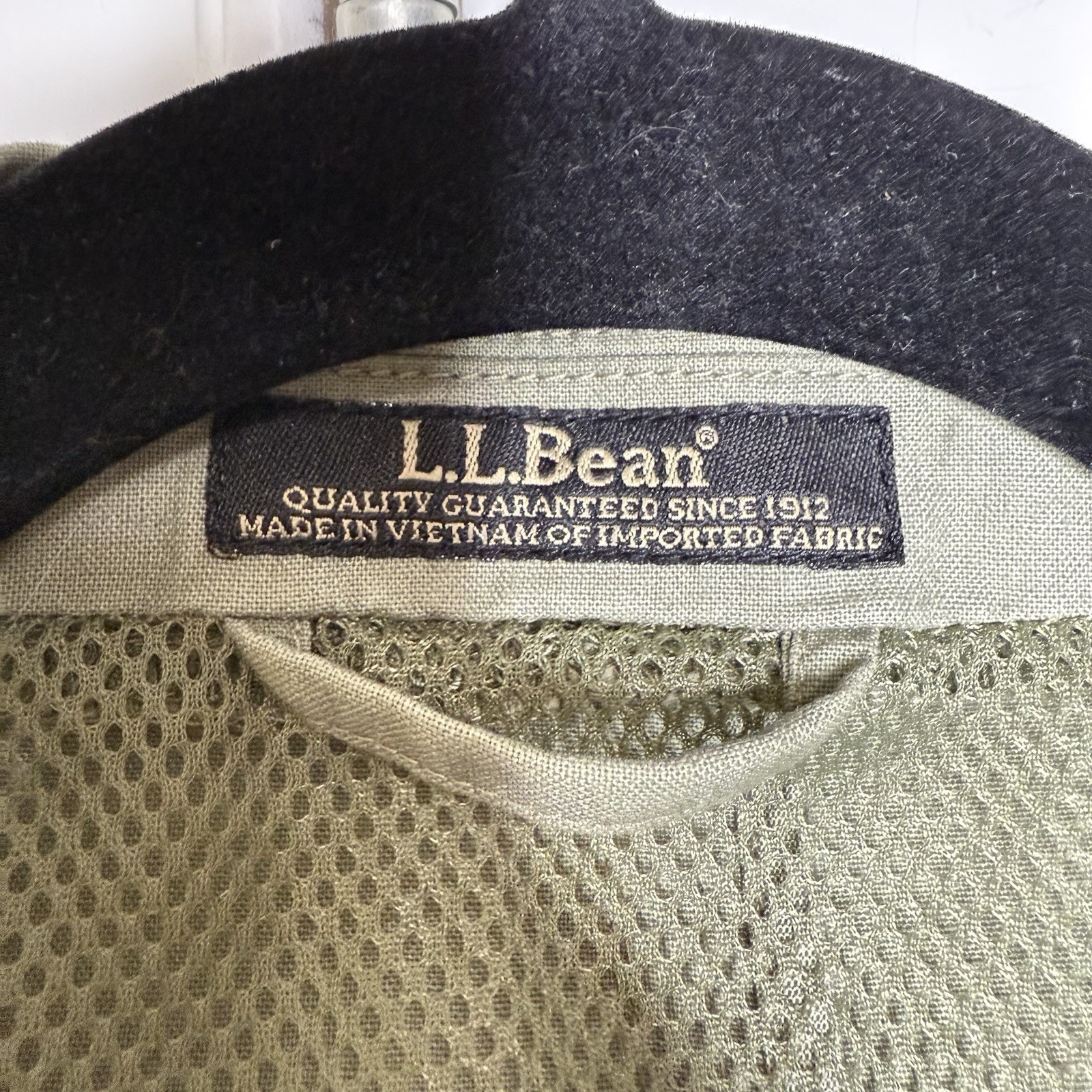 LL Bean Field Jacket Utility Coat Safari Unstructured Blazer Elbow Patches 40 R