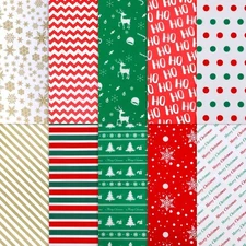 Christmas Gift Wrapping Paper Bulk Pack - 100 Sheets Holiday Themed Tissue for