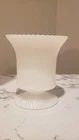 Vintage E. O. Brody Co. M4000 Ribbed Milk Glass Vase 5" Cleveland O. USA
