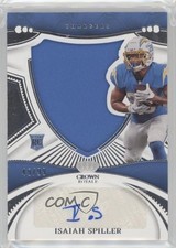 2022 Panini Chronicles Crown Royale Silhouette 49/99 Isaiah Spiller Auto 0jr6