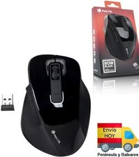 RATON ERGONOMICO NGS INALAMBRICO PC ORDENADOR LED 1600dpp AJUSTABLE ENVIO HOY