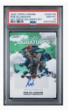 2025-26 Topps Chrome Sky-Write Signatures Rob Dillingham Green /99 PSA 10