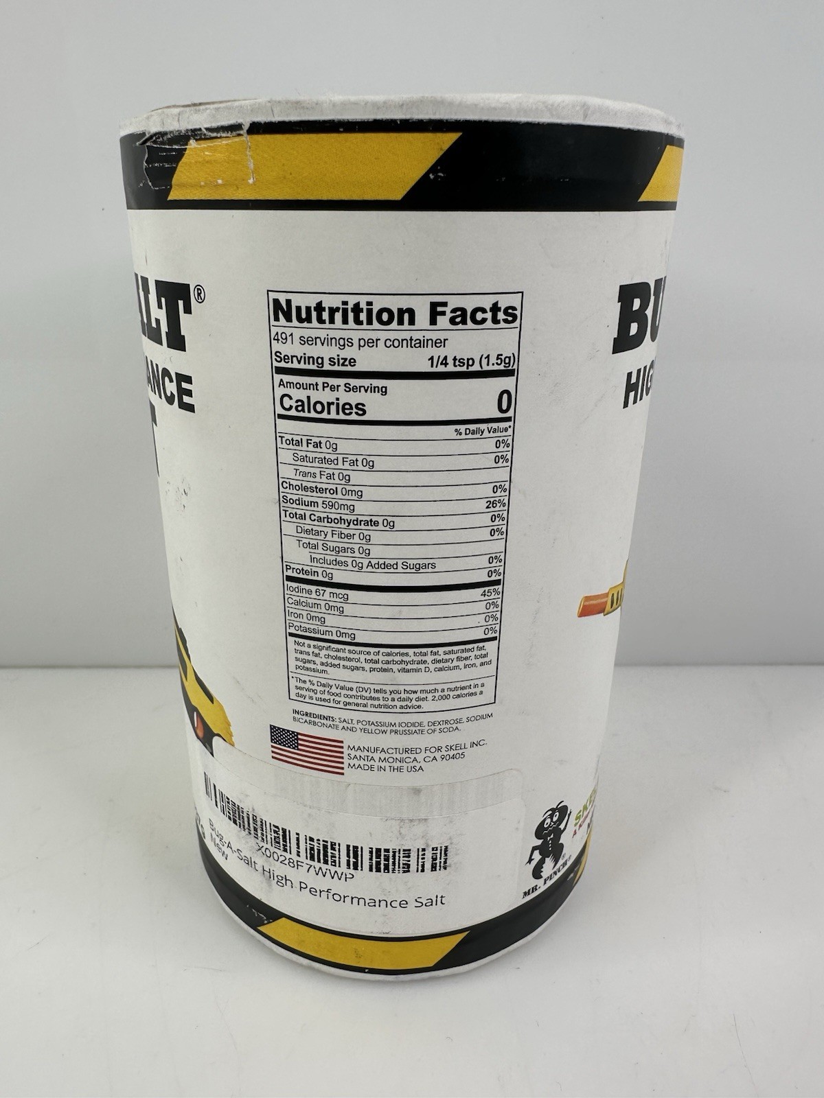 Skell Inc Bug-A-Salt High Performance Salt 26 OZ Container USA HTF