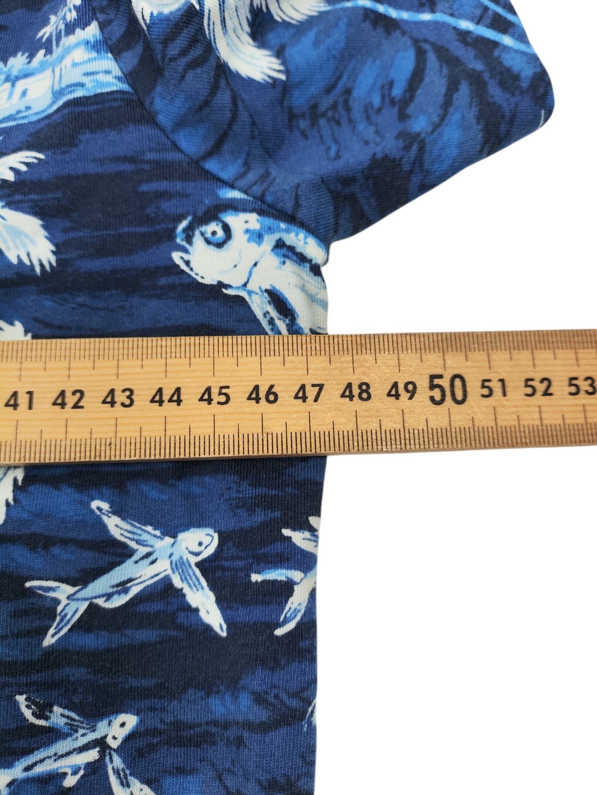 Polo Ralph Lauren Tropical Flying Fish T-Shirt Men's Size M Blue Custom Slim Fit image 8
