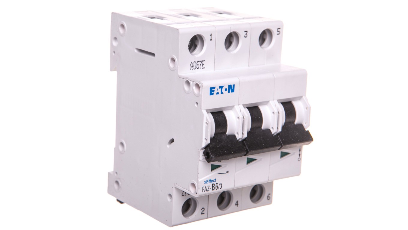 Overcurrent Switch 3P B 6A 15kA AC FAZ B6/3 278841