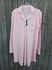 Petite Plume Maternity Nightshirt Pink Pima Cotton Pajama Dress Women XS NWT