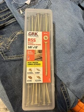 NEW GRK RSS3812HP RSS 3/8" x 12" Rugged Structural Screws Part# 12299- 50 Count