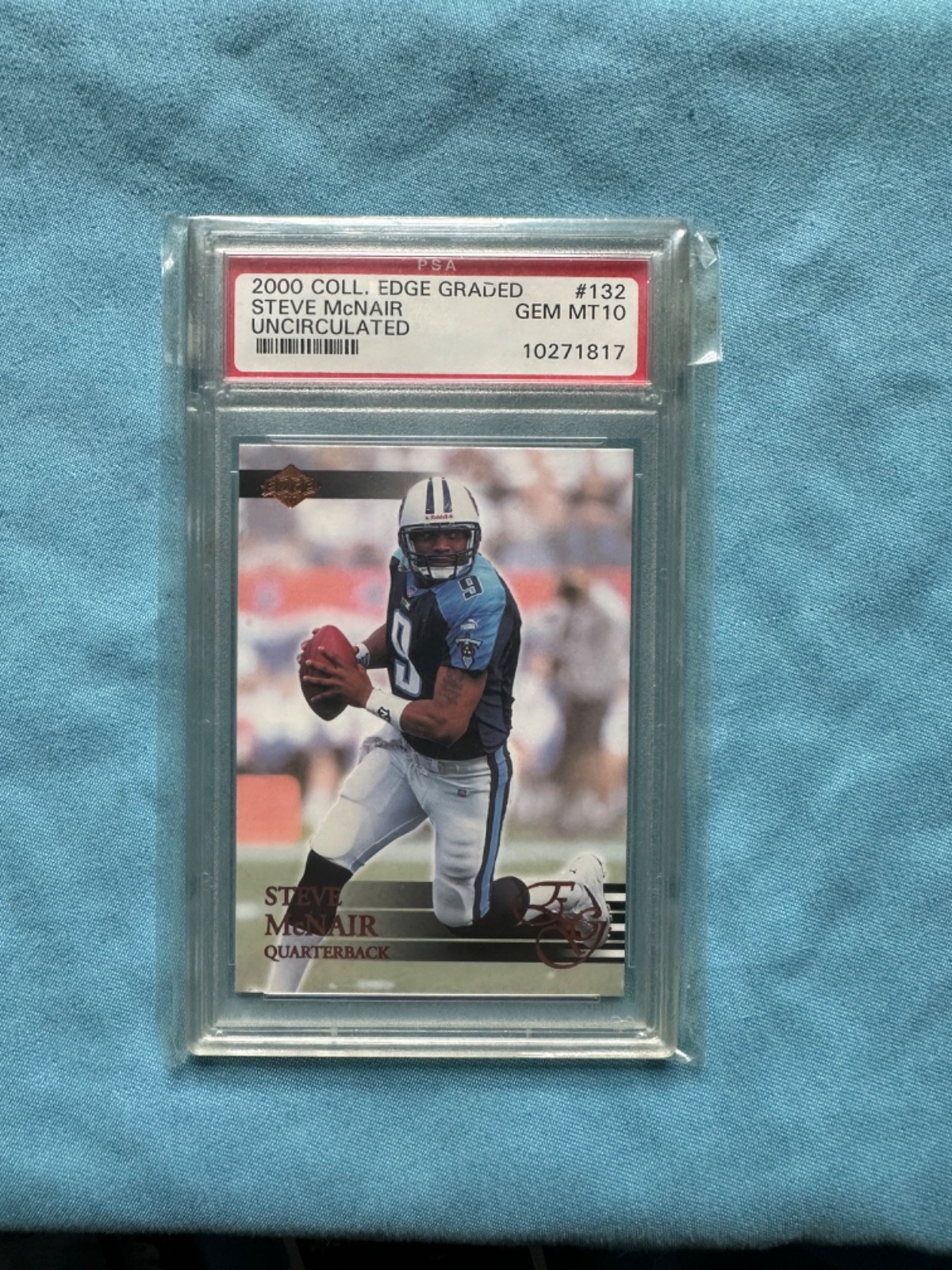 🔥STEVE MCNAIR🔥2000 COLLECTORS EDGE GRADED UNCIRCULATED /5000 GEM MINT PSA 10