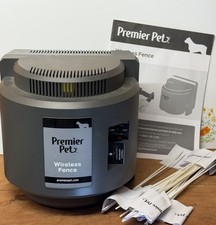 Premier Pet Wireless Fence Transmitter RFA-584 No Power Cord / NO COLLARS