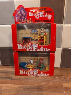 VINTAGE LITTLE FAMILY SWEET HOME ZIERLICHE SPIELSETS - NEU/SONSTIGE