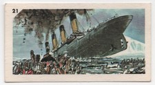 1962 Titanic Trading Card Nabisco Cereal Canada Only Issue Titanic Ship Sinking