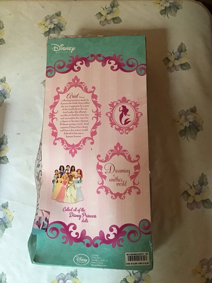 NUEVO Muñeco Juguete Posable Princesa Ariel La Sirenita Princesa Disney Store Foto 2 de 4