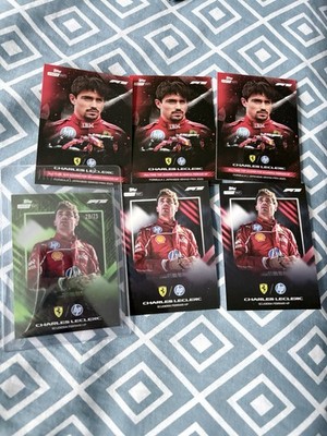 Topps Lights Out 2025 Formula 1 Charles Leclerc Base Lot + /75 Parallel 