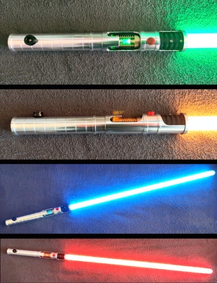 Quinlan Vos lightsaber, with rotating crystal & mechanisms neopixel/xenopixel - Photo 1/4